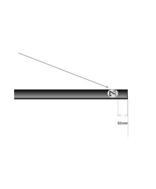 Crus 12 7.5 Mast Extension Carbon C100 Tube 65cm